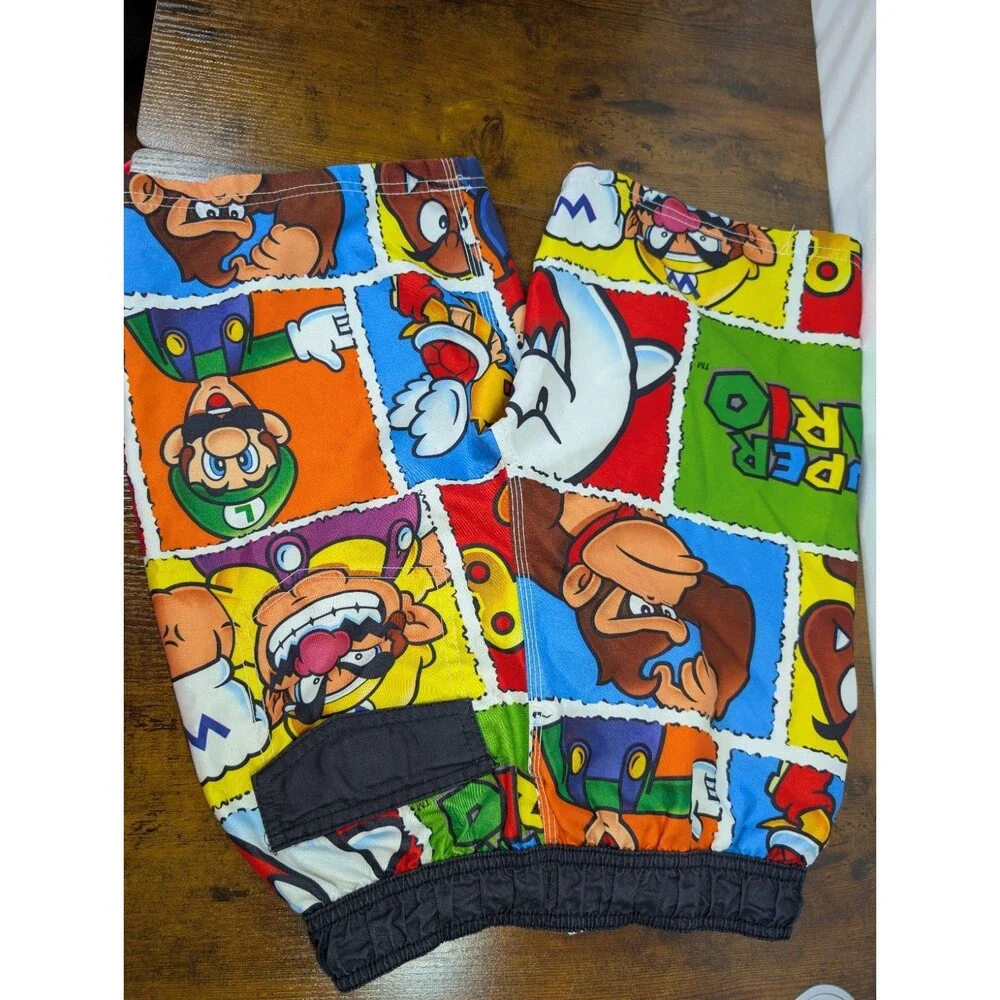 Nintendo SUPER MARIO BROS Swim Trucks Board Shorts Boy's Size 8 - Picture 7 of 7